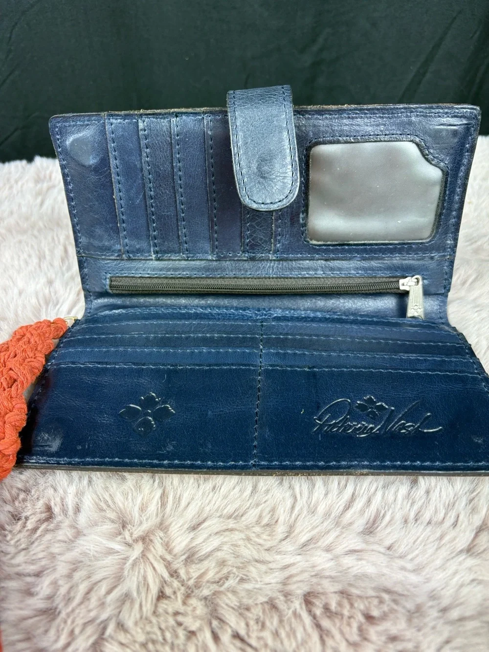 Patricia Nash Lauria Birds of Paradise Leather Zip-Around RFID Wallet Wristlet